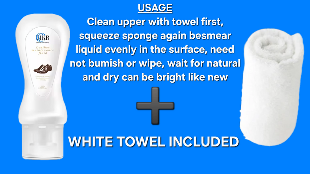 CLEAR/NEUTRAL LEATHER SHOE POLISH 3.527 FL OZ PLUS FREE TOWEL