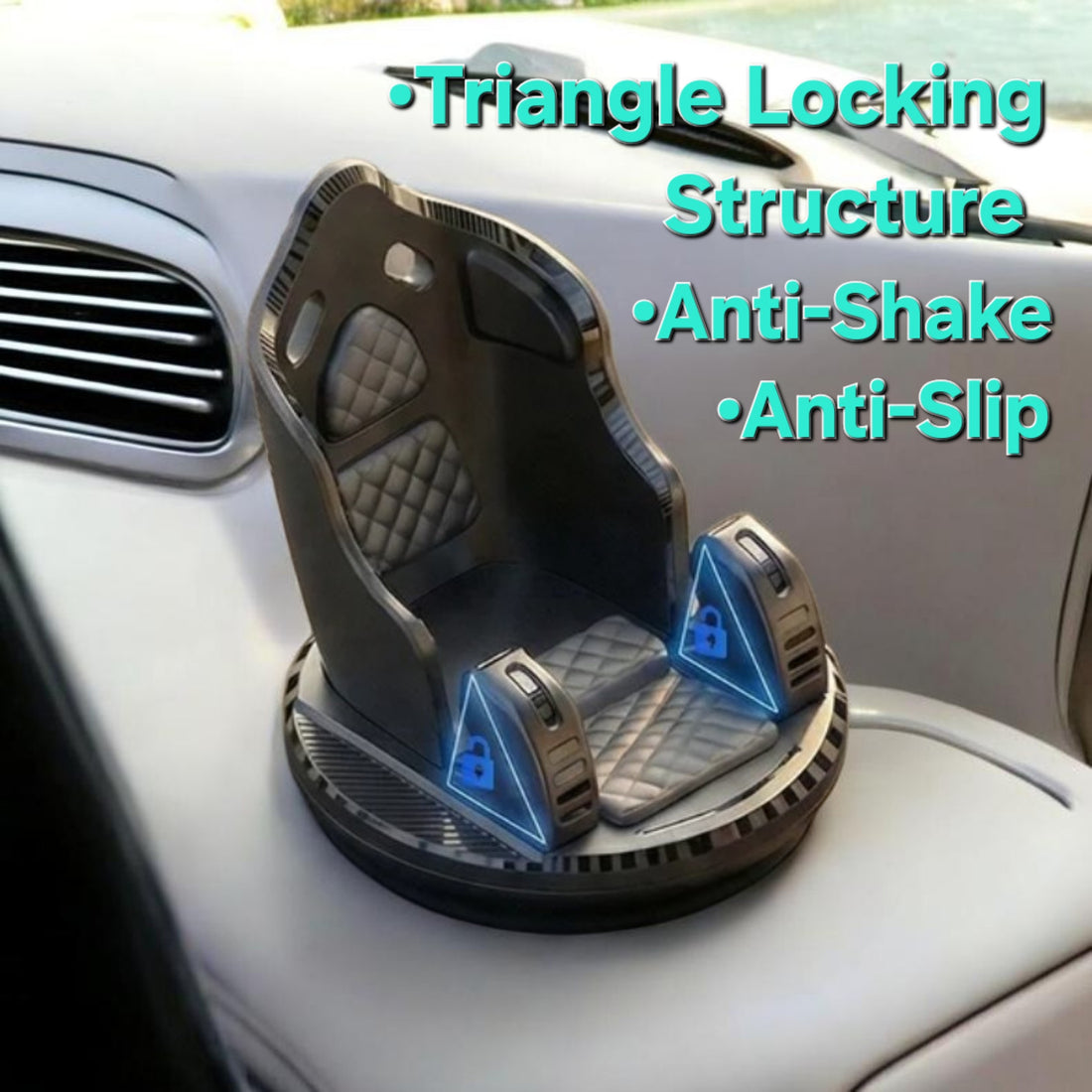 360 Degree Rotation Dashboard Universal Phone Holder  For Car & More, Fixed Non-Slip, One-Hand Operation, Strong Pu-Glue Waterproof.
