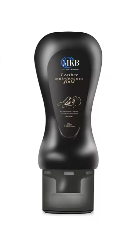 BLACK LEATHER SHOE POLISH 3.527 FL OZ PLUS FREE TOWEL